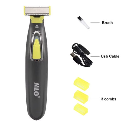 Electric Shaver for Men and Women Portable Full Body Trimmer USB T Shaped Blade Razor for Beard Armpit for Washable